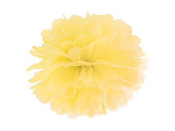 Pompon Bibułowy, żółty, 35 cm