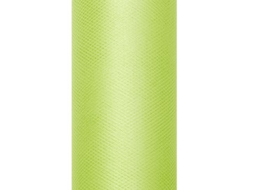 Tiul gładki, jasnozielony, 0,15 x 9 m