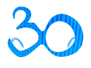 Okulary "30", niebiesko-granatowe